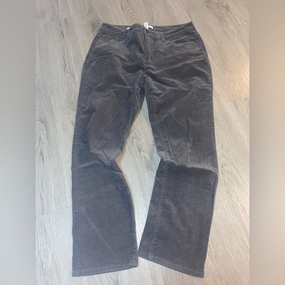 Charter Club Corduroy Pants in Dark Gray 12P